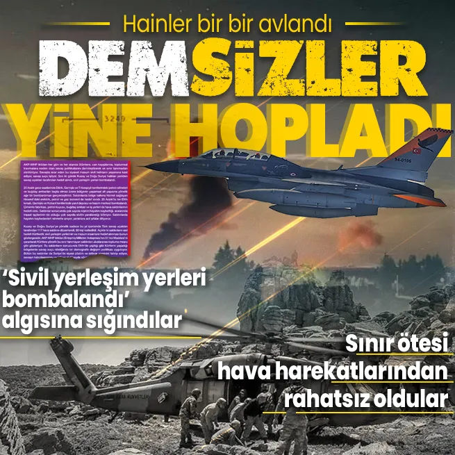 Hainler bir bir avlandı! DEM Parti yine hopladı: Sınır ötesi hava harekatları karşısında algı operasyonuna sığındılar