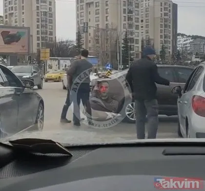 Yer: Ankara Çankaya... Kırmızı ışıkta geçen trafik magandası terör estirdi! Kendisini uyaran sürücüye çekiçle saldırdı