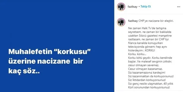 Fazıl Say CHP'yi bombaladı: Atatürk’ün 100 yıl gerisindesiniz-5