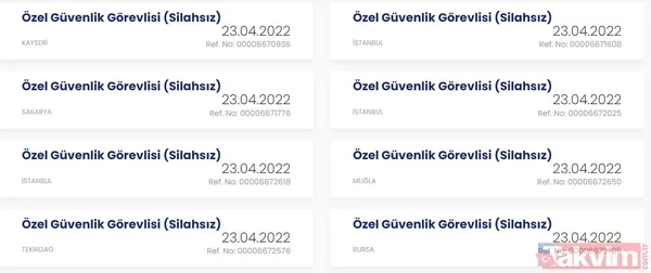 İŞKUR ile en az lise mezunu güvenlik görevlisi güncel iş ilanları! 📣Silahlı ve silahsız güvenlik görevlisi alınacak! Başvuru şartları 2022 nelerdir? - 11