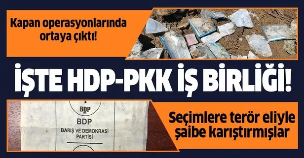 Kapan operasyonunda ortaya çıktı! PKK sığınağında oy pusulası!