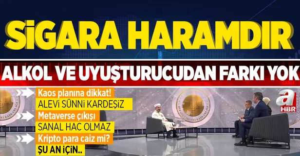 Diyanet İşleri Başkanı Ali Erbaş'tan A Haber'de önemli açıklamalar! Sigara, metaverse ve kripto para...