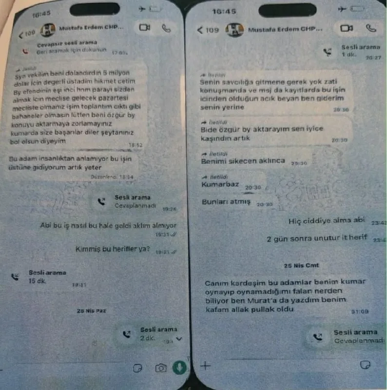 Uyuşturucu ve fuhuş soruşturmasında Muhittin Böcek için 5 milyon dolar iddiası: Mustafa Erdem yazışmaları dosyada-3