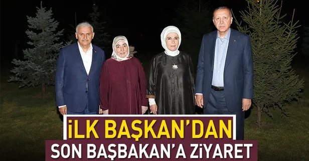 Türkiye’nin İlk Başkanı Recep Tayyip Erdoğan son Başbakan Binali Yıldırım’ı ziyaret etti