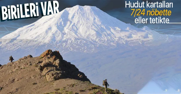 Ağrı Doğubayazıt'ta hudut kartalları Ramazan Bayramı'nda da 7/24 nöbette