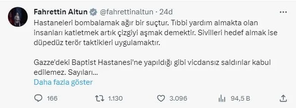 katil-israil-hastanede-yuzlerce-sivili-katletti-baskan-erdogandan-sert-tepki-insani-degerlerden-yoksun-saldiri-1697570685085.jpeg Katil İsrail hastanede yüzlerce sivili katletti! Başkan Erdoğan'dan sert tepki: İnsani değerlerden yoksun saldırılarının son örneğidir-8