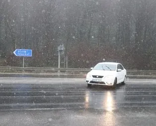 Bolu Dağı’nda kar yağışı başladı