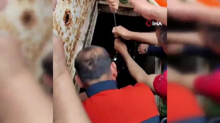 Mardin'de temizlik işçisi su kuyusuna düştü