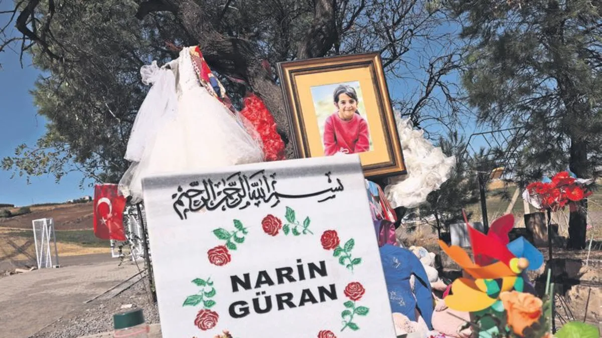 Narin Güran'ın çuval içerisindeki kemikleri gömüldü!