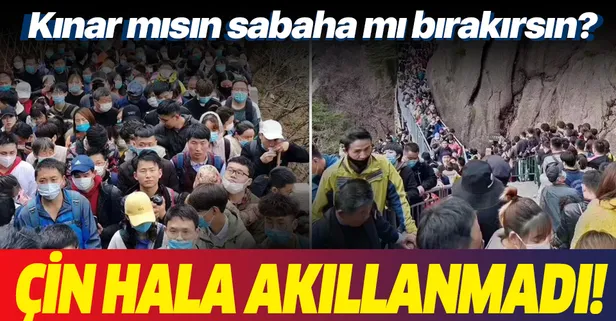 Çin'de korona kısıtlamaları hafifleyince turistik mekanlara ziyaretçi akını oldu! Uzmanlardan "3. dalga" uyarısı