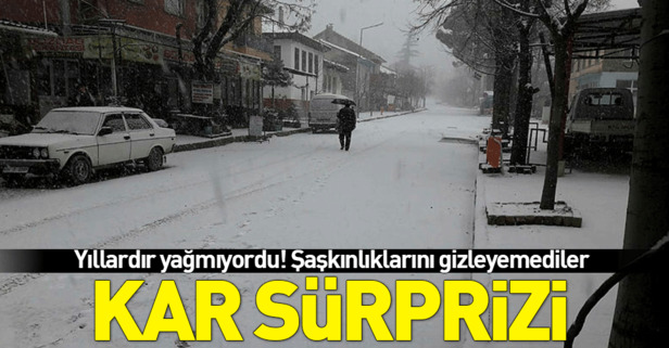 İzmir’de kar sürprizi