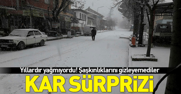İzmir'de kar sürprizi