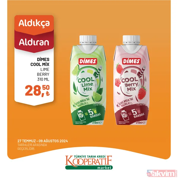 Tarım Kredi Market'te 60 üründe dev indirim! Katalogda yok yok! Taze Kaşar 249 TL, Siyah Zeytin 115 TL, Tuvalet Kağıdı 40'lı 209 TL... - 29