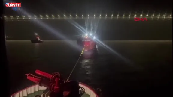 Çanakkale Boğazı'nda gemi arızası: O anlar kamerada!