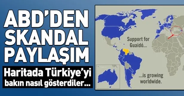 ABD’den skandal haritalı paylaşım! Türkiye’yi ikiye ayrılmış gösterdi...