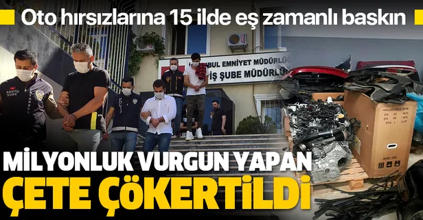 Son dakika: 20 milyon liralık vurgun yapan oto hırsızlık çetesi çökertildi-1