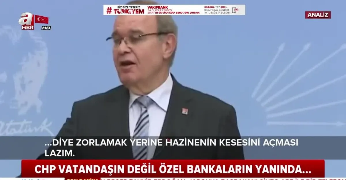 CHP vatandaşa değil, kafasını kuma gömen özel bankalara sahip çıktı!