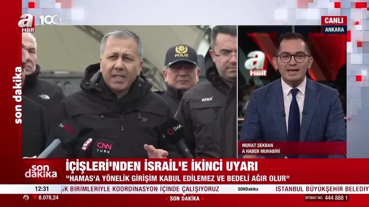 İçişleri Bakanı Ali Yerlikaya’ya İBB adayı olacak mısınız? sorusu: Böyle bir durum söz konusu değil