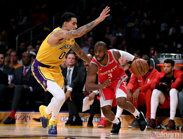 Los Angeles Lakers - Houston Rockets maçında kavga! - 13