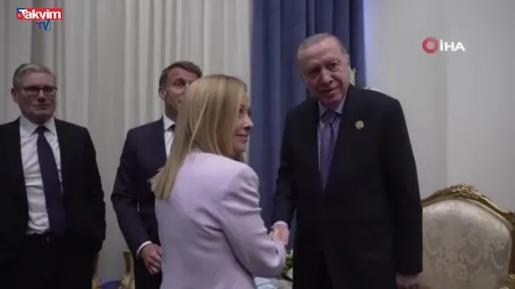 Başkan Erdoğan'dan Meloni'ye sigara uyarısı