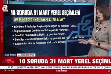 10 soruda 31 Mart yerel seçimleri