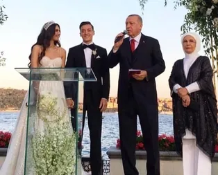 Başkan Erdoğan nikah şahidi oldu! Mesut Özil ve Amine Gülşe evlendi