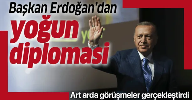 Başkan Erdoğan’dan ABD’de yoğun diplomasi trafiği