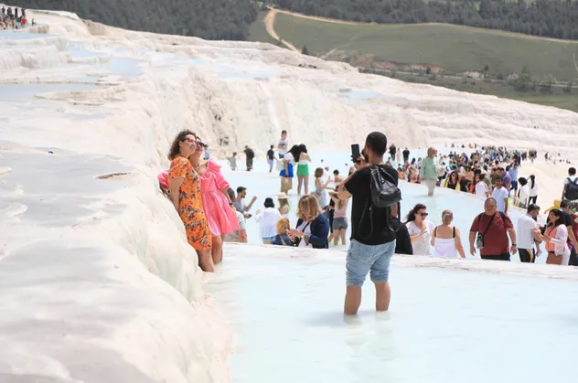 Pamukkale’de bayram bereketi