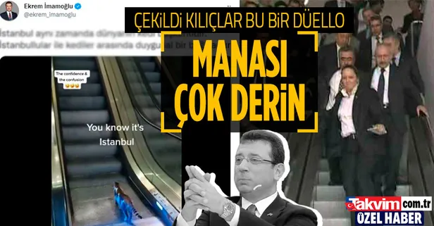 Adaylık krizi sosyal medyaya taşındı! Ekrem İmamoğlu'ndan Kemal Kılıçdaroğlu'na 'yürüyen merdiven' göndermesi