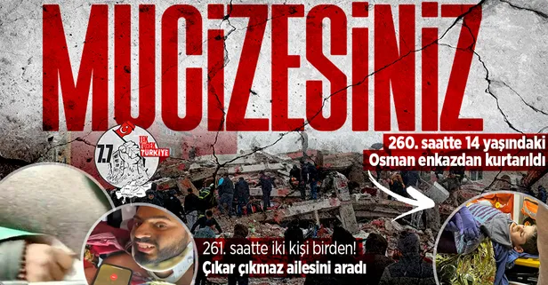 Peş peşe mucize haberleri! 261. saatte enkaz altından çıkarılan Mustafa Avcı hemen yakınlarını aradı