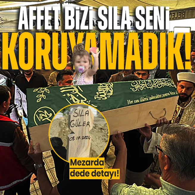 Tekirdağda cinsel istismara uğrayan Sıla bebek son yolculuğuna uğurlandı! Mezar başına dedesinin soyadı yazıldı