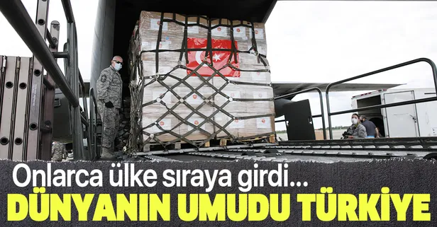 Türkiye koronavirüsle mücadelede dünyaya umut oldu! Onlarca ülkeye yardım