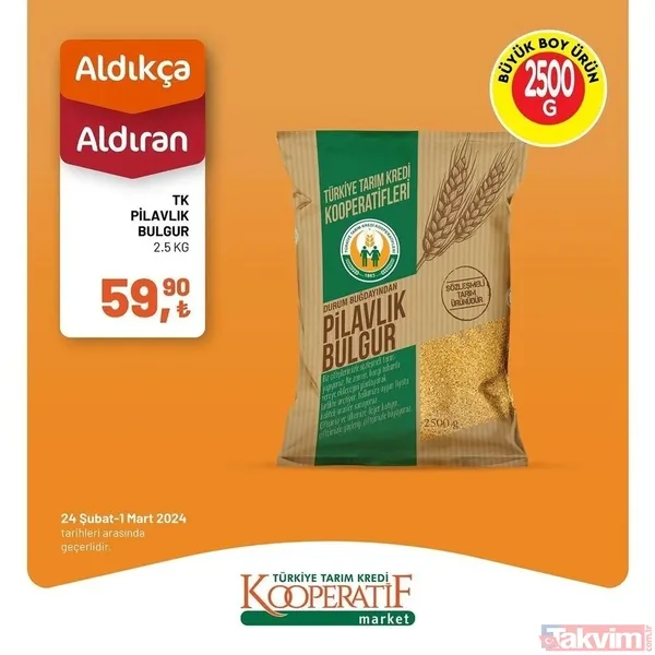 Tarım Kredi 4 Mart 2024 fiyat listesi geldi! Kooperatif market 5 üründe fiyatları az evvel indirdi! 14,90 TL'ye düştü! Dana kıyma, bonfile, yoğurt... - 19