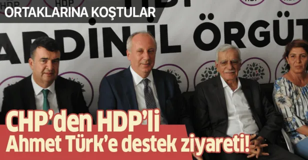CHP'den ortağı HDP'ye ziyaret! Muharrem İnce, Ahmet Türk'e desteğe gitti