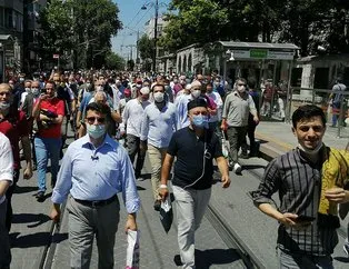 Binlerce kişi Ayasofya Camii’ne yürüdü!