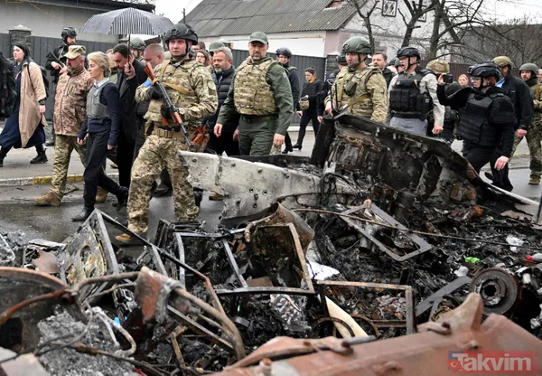 SON DAKİKA: Ursula von der Leyen ve Josep Borrell Ukrayna'da Buça Kiev'i ziyaret etti - 14