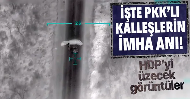 Son dakika: Milli Savunma Bakanlığı paylaştı: İşte Gara'da paramotor ile kaçmaya çalışan 3 PKK’lı teröristin imha anı