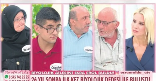 Esra Erol’da 23 yıl sonra kavuşma: Evlatlık Osmancan’ın ailesi bulundu