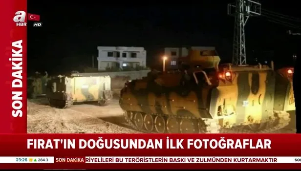 Barış Pınarı Harekatı kapsamında kara harekatı da başladı! İşte kara harekatından ilk görüntüler...