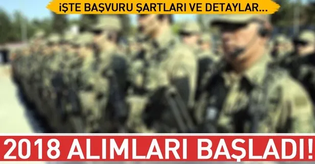 Jandarma uzman erbaş alımı başladı! 2018/1 uzman erbaş alımı başvuru tarihleri! Uzman erbaş maaşları ne kadar?