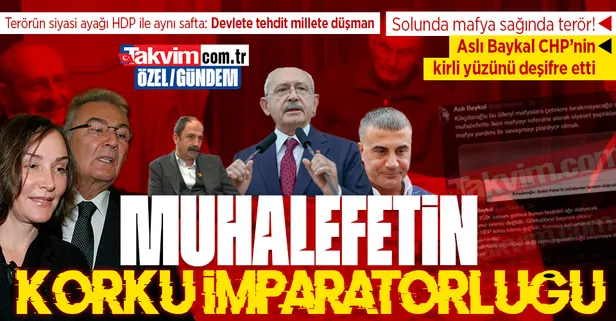 Aslı Baykal CHP'nin terör ve mafya iş birliğini deşifre etti: "Muhalefetin korku imparatorluğu yaratmaya dayanan yüzü açılıyor"