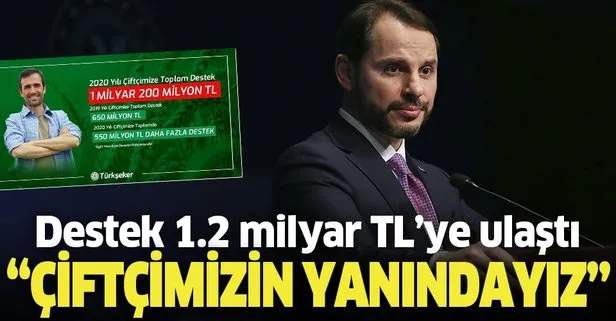 Hazine ve Maliye Bakanı Berat Albayrak: Türkşeker’in çiftçiye desteği 1.2 milyar TL’ye ulaştı