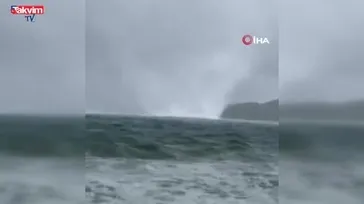 Marmaris Körfezi’nde hortum paniği!