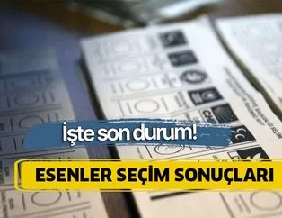 23 Haziran Esenler İstanbul seçim sonuçları
