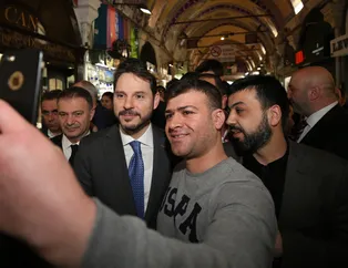 Bakan Albayrak Kapalıçarşı esnafını ziyaret etti
