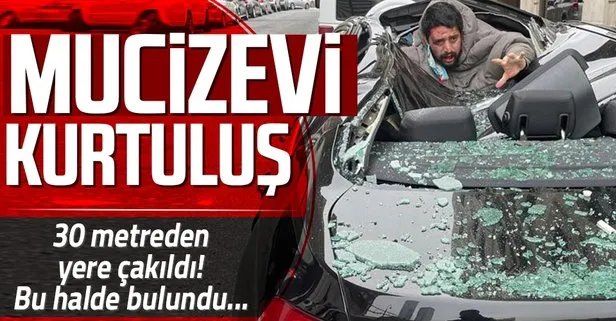 30 metreden yere çakıldı! Mucizevi kurtuluş