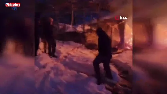 Sinop'ta ahır yangını: 9 büyükbaş hayvan telef oldu