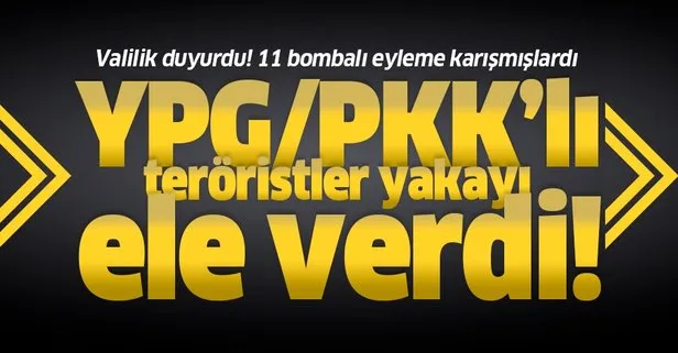Son dakika: Hatay Valiliğinden flaş açıklama: 11 bombalı eylem gerçekleştiren YPG/PKK’lılar yakalandı