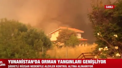 Yunanistan’daki orman yangınları söndürülemiyor! Yunanistan Başbakanı Kiryakos Miçotakis’ten umutsuz açıklamalar