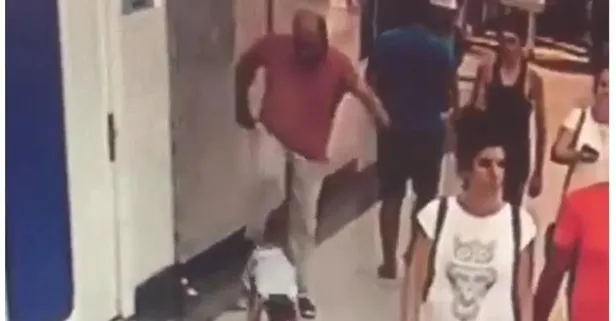 İzmir Balçova'da minik çocuğa acımasız tekme kamerada